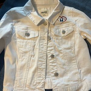 Mudd White Denim Jacket with Classic Style